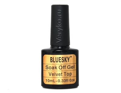 Лот: 7547957. Фото: 1. Bluesky Velvet Top (Вельветовое... Лак для ногтей