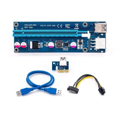 Лот: 12679219. Фото: 1. Райзер 006с 6pin + sata майнинг. Майнинг фермы, товары для майнинга