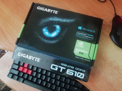 Лот: 19899887. Фото: 1. Видео карта gigabyte gt 610 1... Видеокарты