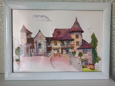 Лот: 16266620. Фото: 1. Картина в акварельной технике. Картины, рисунки