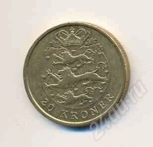Лот: 284866. Фото: 1. 20 крон Дания 2004 год. Европа