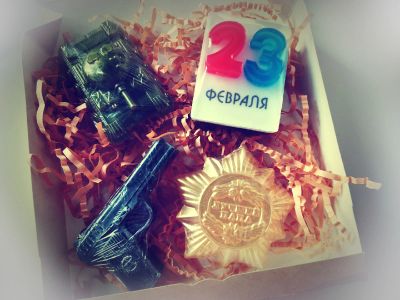 Лот: 17182519. Фото: 1. Подарочный мыла ручной работы... Подарки на 23 февраля