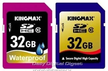 Лот: 11844593. Фото: 1. Карта памяти SDHC 32GB kingmax... Карты памяти