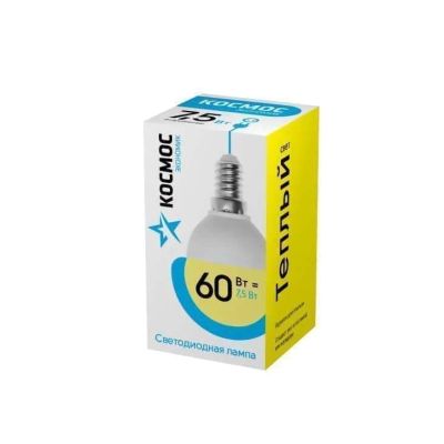 Лот: 21517109. Фото: 1. Лампа КОСМОС ЭКОНОМИК LED 7,5W... Лампочки