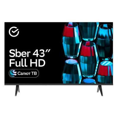 Лот: 25788410. Фото: 1. LED телевизор 43" Sber SDX-43F2139. Телевизоры
