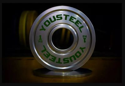 Лот: 22368684. Фото: 1. Стальной диск + хром 1 кг YouSteel. Штанги, блины
