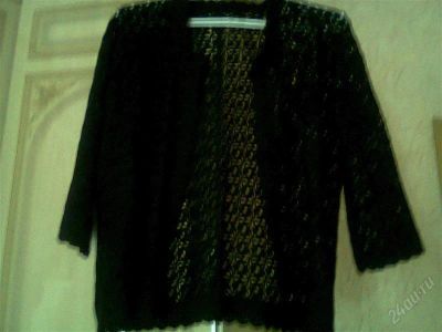 Лот: 2607633. Фото: 1. Жакет вязаный крючком . Ручная... Пиджаки, жакеты, жилеты
