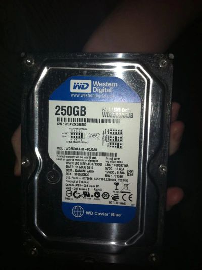 Лот: 3718708. Фото: 1. HDD Жесткий диск (винчестер) 250... Жёсткие диски (HDD)