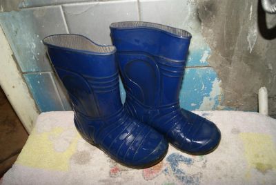 Лот: 7457879. Фото: 1. Сапоги резиновые Синие.по подошве... Сапоги