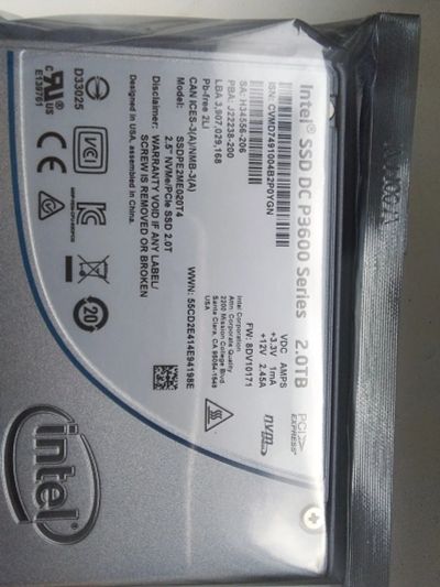 Лот: 16535614. Фото: 1. Ssdpe2me020t401 Intel 10шт. Комплекты запчастей
