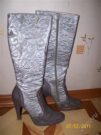 Лот: 832483. Фото: 1. демисезонные сапожки из ткани... Сапоги