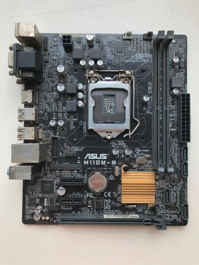 Лот: 22464032. Фото: 1. MB ASUS H110M-R rev.1.01 (iH110... Материнские платы