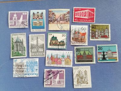 Лот: 25080520. Фото: 1. Марки иностранные. Архитектура... Марки