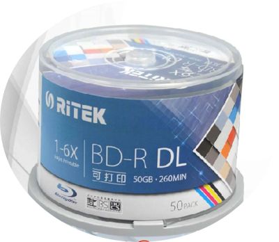 Лот: 5292288. Фото: 1. Диск Blu-Ray BD-R DL 50Gb 4х Full... CD, DVD, BluRay