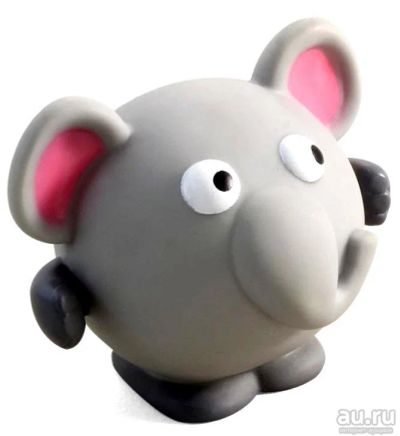Лот: 14719906. Фото: 1. Игрушка д/собак Слон Винил 8,5см. Игрушки для животных