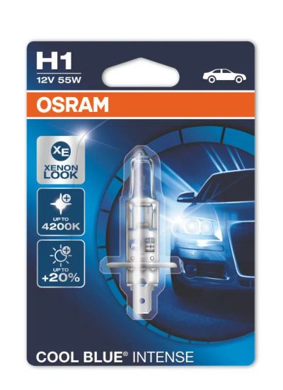 Лот: 11304734. Фото: 1. Osram H1 Cool Blue Intense 64150CBI-01B. Оптика и освещение