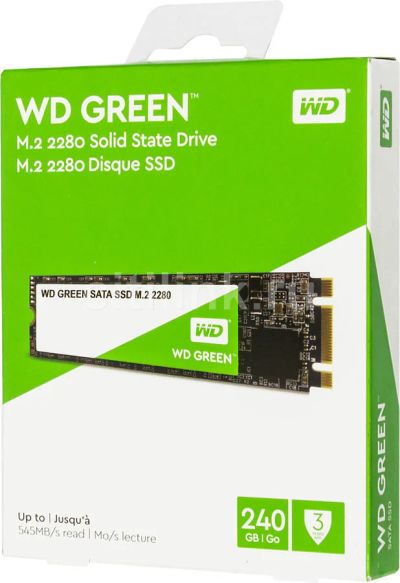 Лот: 16186043. Фото: 1. SSD WD 240GB M.2 2280 Гарантия... SSD-накопители