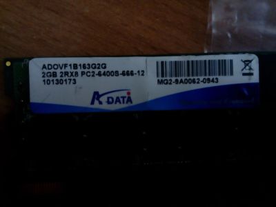 Лот: 12310808. Фото: 1. Оператива A-data 2Gb DDR2 для... Оперативная память