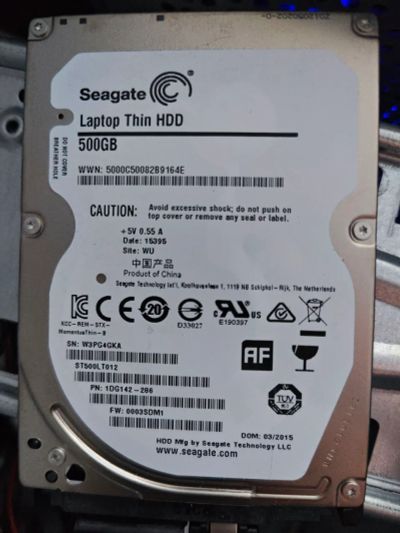 Лот: 25516421. Фото: 1. Жесткий диск Seagate 500gb 2.5... Жёсткие диски (HDD)