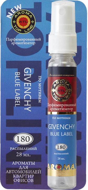 Лот: 16182312. Фото: 1. Ароматизатор спрей GIVENCHY BLUE... Ароматизаторы