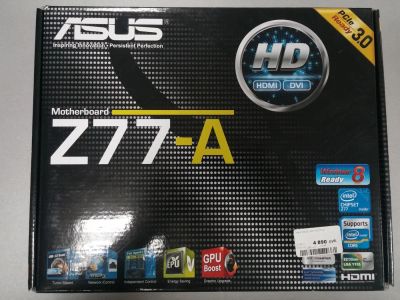 Лот: 5522443. Фото: 1. Asus Z77-A (Intel Z77),(LGA1155... Материнские платы