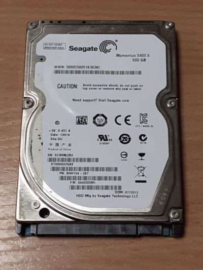 Лот: 18918914. Фото: 1. HDD 500gb для ноутбука Seagate... Жёсткие диски