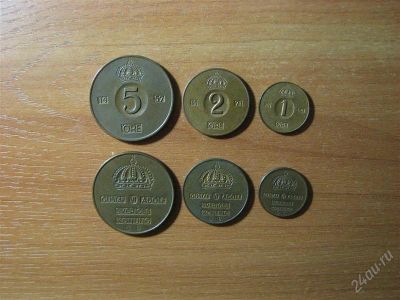 Лот: 2087758. Фото: 1. Швеция. Набор из 3 монет 1952-1971г... Европа