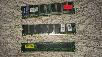 Лот: 11785902. Фото: 1. Dimm Pc-133 3х256мб+3х128мб+2х64мб... Оперативная память