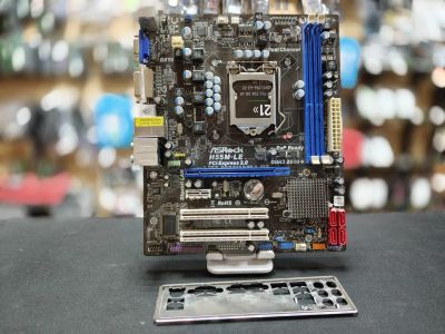 Лот: 20501334. Фото: 1. Мат. плата ASRock H55M-LE/LGA1156... Материнские платы