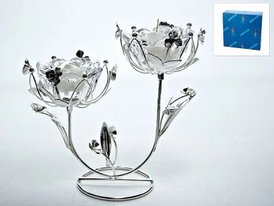 Лот: 9997561. Фото: 1. Подсвечник декоративный для 2-х... Подсвечники, канделябры