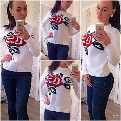 Лот: 4538119. Фото: 1. свитер белый. Свитеры, толстовки, худи