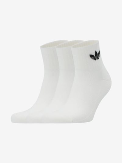 Лот: 25378089. Фото: 1. Носки adidas, 3 пары, Белый. Другое (спортивная одежда)