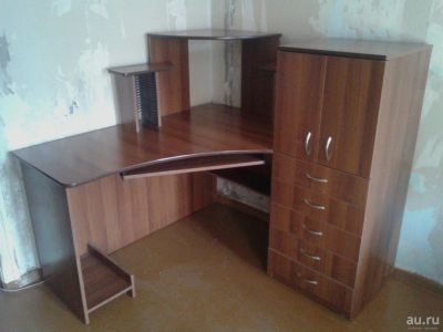 Лот: 9208445. Фото: 1. Компьютерный стол с приставным... Компьютерные и письменные столы