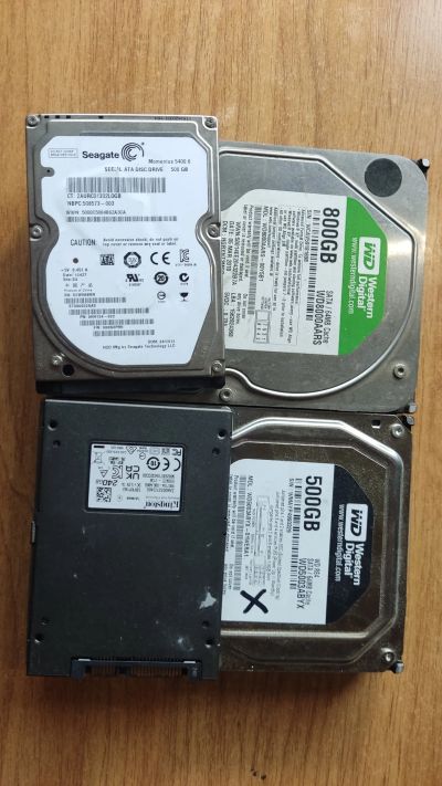 Лот: 20523865. Фото: 1. HDD - 4 шт. Жёсткие диски (HDD)