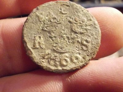 Лот: 12341724. Фото: 1. Шведская монета Дьявола! 1/6 эрё... Россия до 1917 года