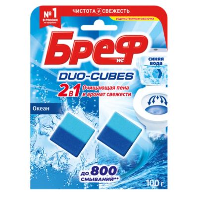 Лот: 25591072. Фото: 1. Таблетка для сливного бачка Bref... Бытовая химия