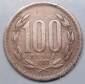 Лот: 1583115. Фото: 1. Чили. 100 песо 1989г. Америка