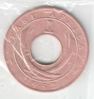 Лот: 11343468. Фото: 1. Восточная Африка 1 цент 1952 года... Африка