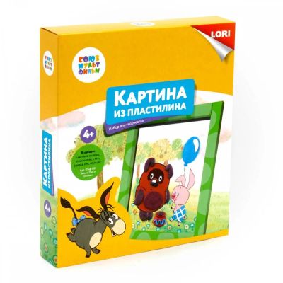 Лот: 16140820. Фото: 1. Картина из пластилина "Винни-Пух... Картины, рисунки
