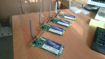 Лот: 6675205. Фото: 1. DWL-G520 Беспроводной PCI адаптер... Сетевые карты