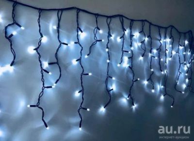 Лот: 14903306. Фото: 1. Уличная гирлянда "Бахрома" 100LED... Гирлянды, шарики, новогодние аксессуары