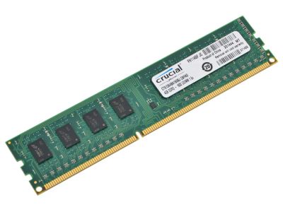 Лот: 15307907. Фото: 1. 8Gb (2x4Gb) DDR3 Crucial 1600Mhz... Оперативная память