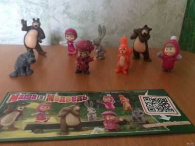 Лот: 15315077. Фото: 1. Киндер серия Маша и медведь 2013. Игрушки