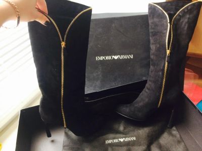 Лот: 8360962. Фото: 1. Зимние сапоги Emporio Armani 38р... Сапоги