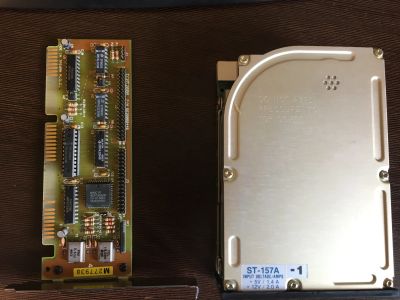 Лот: 14059763. Фото: 1. Seagate ST-157A 44 mb + контроллер... Жёсткие диски (HDD)
