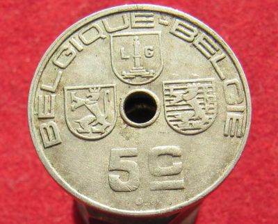 Лот: 16067797. Фото: 1. Бельгия 5 сантимов, 1938г. Остальные страны