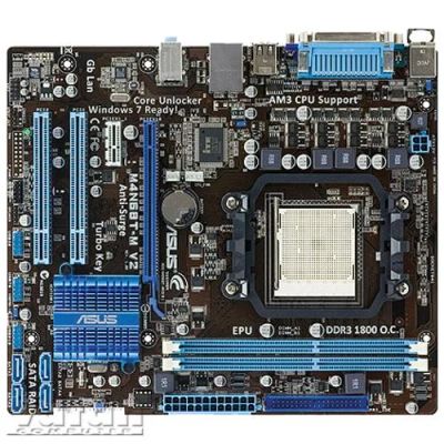 Лот: 3468499. Фото: 1. Материнская плата ASUS AM3 M4N68T-MLE... Материнские платы