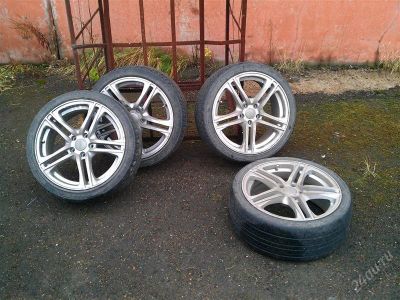 Лот: 1296324. Фото: 1. Диски AUDI 18' c резиной Michelin. Шины на дисках