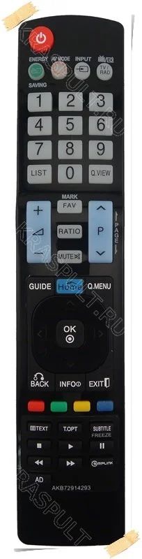 Лот: 10957214. Фото: 1. Пульт LG AKB72914293. Новый! Гарантия... Пульты ДУ