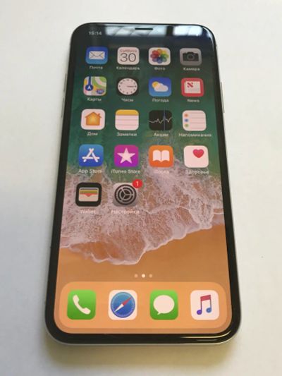 Лот: 11736547. Фото: 1. iPhone X 64Gb Silver (белый 64... Смартфоны